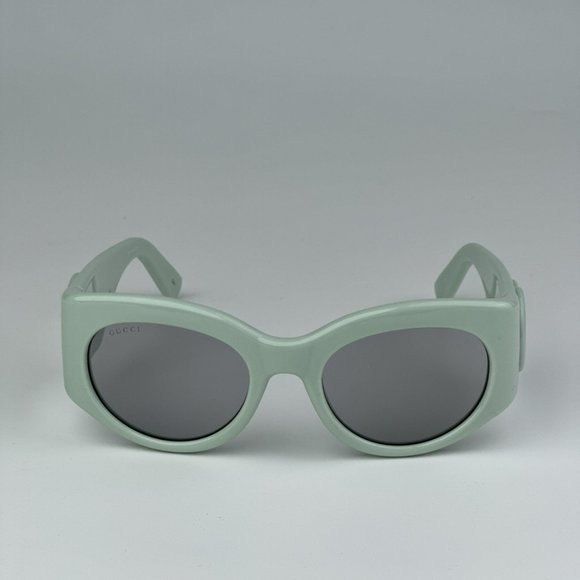 Gucci GG1544S 003 BRAND NEW Sunglasses Green Grey Unisex Oval